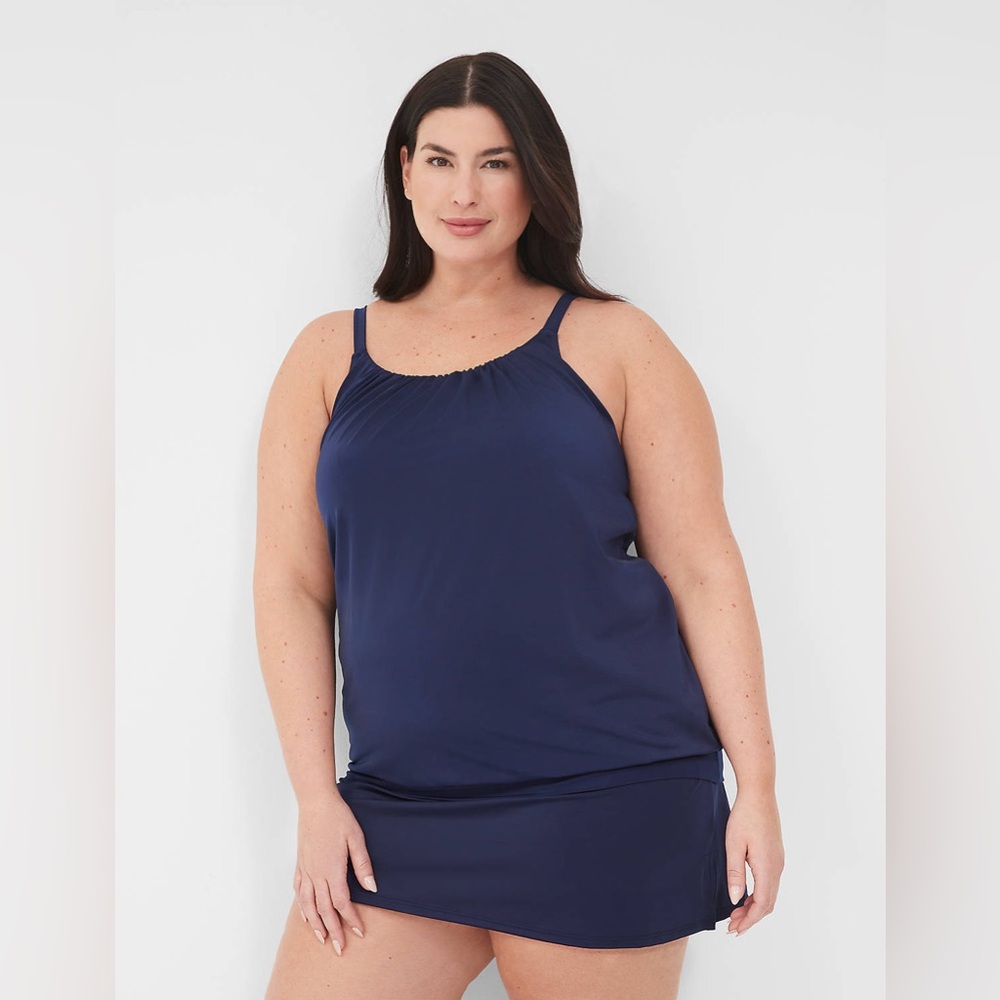 Lane Bryant No-Wire Blouson Tankini Top